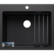 BLANCO Sp�le Etagon 6 for Coloured Components, Schwarz