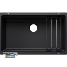 BLANCO Sp�le Etagon 700-U for Coloured Components, Schwarz