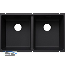 BLANCO Sp�le Subline 350/350-U for Coloured Components, Schwarz