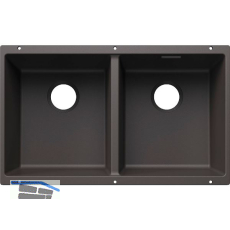 BLANCO Sp�le Subline 350/350-U for Coloured Components, Felsgrau