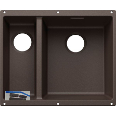 BLANCO Sp�le Subline 340/160-U for Coloured Components, Becken rechts Cafe
