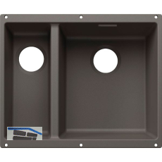 BLANCO Sp�le Subline 340/160-U for Coloured Components, Becken rechts Vulkangrau
