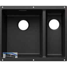 BLANCO Sp�le Subline 340/160-U for Coloured Components, Becken links Anthrazit