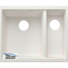 BLANCO Sp�le Subline 340/160-U for Coloured Components, Becken links Wei�
