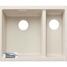 BLANCO Sp�le Subline 340/160-U for Coloured Components, Becken links Softwei�