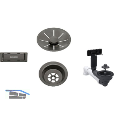 BLANCO Ab-und �berlaufset InFino f�r Color Unit Satin Darksteel