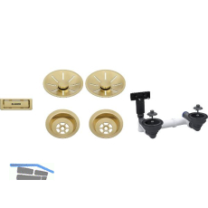 BLANCO 2x Ab-und �berlaufset InFino f�r Color Unit Satin Gold