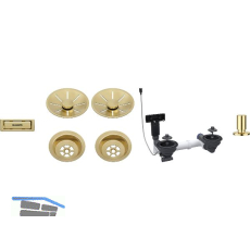 BLANCO 2x Ab-und �berlaufset InFino f�r Color Unit Satin Gold