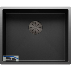 BLANCO Unterbau-Sp�le Claron 500-U Edelstahl Darksteel