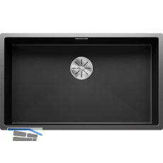 BLANCO 2D-Sp�le Claron 700-IF Edelstahl Darksteel