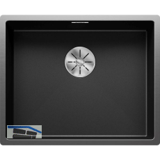 BLANCO 2D-Sp�le Claron 500-IF Edelstahl Darksteel