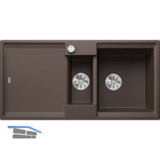 BLANCO Einbausp�le Adira 6 S mit Drehknopfgarnitur Cafe