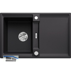 BLANCO Einbausp�le Adira 45 S mit Drehknopfgarnitur Schwarz
