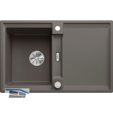 BLANCO Einbausp�le Adira 45 S mit Drehknopfgarnitur Vulkangrau