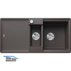 BLANCO fl�chenb�ndige Sp�le Adira 6 S-F, Felsgrau