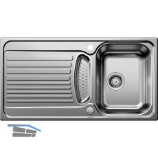 BLANCO Einbausp�le Tipo 5 S Edelstahl Naturfinish, reversibel