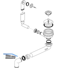 BLANCO Ab- und �berlaufgarnitur 1 x 3,5'' 138042
