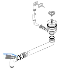 BLANCO Ab- und �berlaufgarnitur 1 x 3,5'' 214381