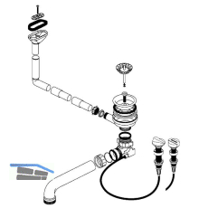 BLANCO Ab- und �berlaufgarnitur 1 x 3,5'' 217070