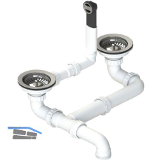 BLANCO Ab- und �berlaufgarnitur 2 x 3,5" 221915