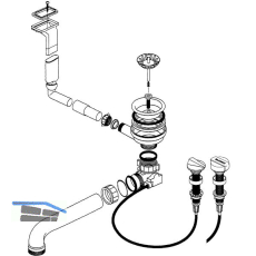 BLANCO Ab- und �berlaufgarnitur 1 x 3,5'' 222521