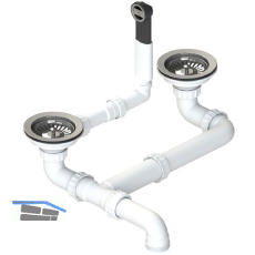 BLANCO Ab- und �berlaufgarnitur 2 x 3,5" 222685