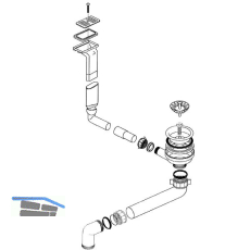 BLANCO Ab- und �berlaufgarnitur 1 x 3,5'' 222768