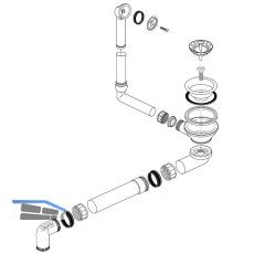 BLANCO Ab- und �berlaufgarnitur 1 x 3,5'' 224822