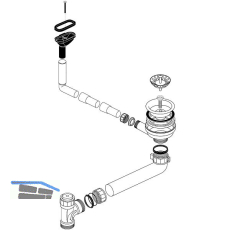 BLANCO Ab- und �berlaufgarnitur 1 x 3,5'' 226897