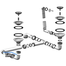 BLANCO Ab- und �berlaufgarnitur 2 x 3,5" 230732