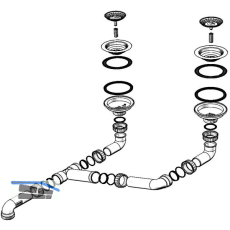 BLANCO Ablaufgarnitur 2 x 3,5" 231007