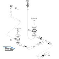 BLANCO Ab- und �berlaufgarnitur 2 x 3,5'' 234080
