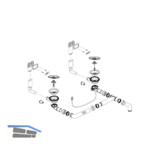 BLANCO Ab- und �berlaufgarnitur 2 x 3,5'' 234459
