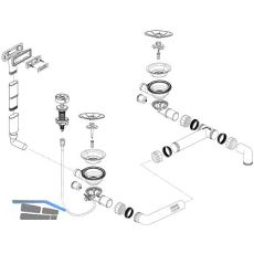 BLANCO Ab- und �berlaufgarnitur 2 x 3,5'' 236263