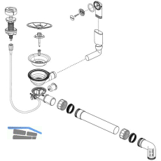 BLANCO Ab- und �berlaufgarnitur 1 x 3,5'' 236798