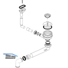 BLANCO Ab- und �berlaufgarnitur 1 x 3,5'' 236893