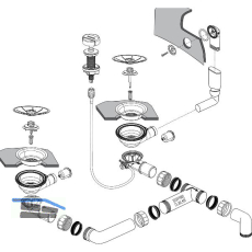 BLANCO Ab- und �berlaufgarnitur 2 x 3,5'' 237162