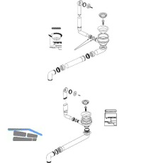 BLANCO Ab- und �berlaufgarnitur 1 x 3,5'' 221196