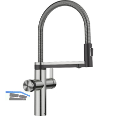 BLANCO Armatur Choice Icona Edelstahl geb�rstet mit Wasseraufbereitungseinheit