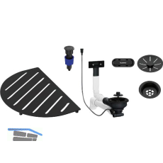 BLANCO Zubeh�rset f�r Sp�le Oovalon Schwarz matt 527994