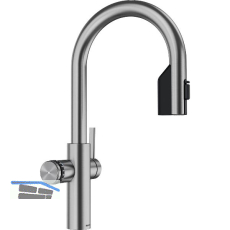 BLANCO Armatur Choice Icona-C Edelstahl geb�rstet mit Wasseraufbereitungseinheit