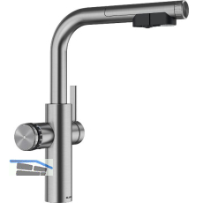 BLANCO Armatur Choice Icona-L Edelstahl geb�rstet mit Wasseraufbereitungseinheit