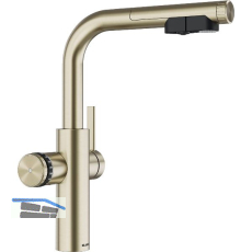 BLANCO Set Armatur Choice Icona-L Satin Gold mit Wasseraufbereitungseinheit
