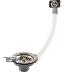 SOLIDO Siebkorb-Garnitur mit Handbet�tigung 3,5" Chrom