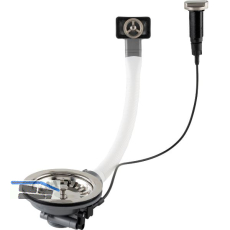 SOLIDO Ab- und �berlaufventil mit Drehknopf 1 x 3,5" rund Edelstahl