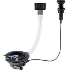 SOLIDO Ab- und �berlaufventil mit Drehknopf 1 x 3,5" 83006/N rund Schwarz