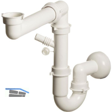 SOLIDO Raumspar-Siphon DN40x6/4" + DN50 6800PPSAB05