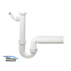 HAAS Siphon mit starrem Schlauch 40/50 mm