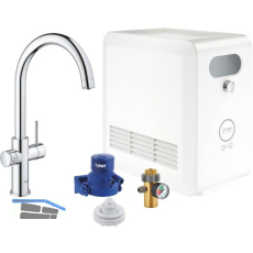 GROHE Blue Professional K�chen-Funktionsarmatur C-Auslauf Chrom