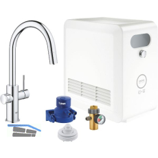 GROHE Blue Professional K�chen-Funktionsarmatur C-Auslauf ausziehbar Chrom